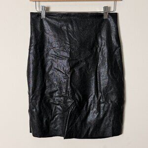 Commando Vegan Leather Mini Skirt Large